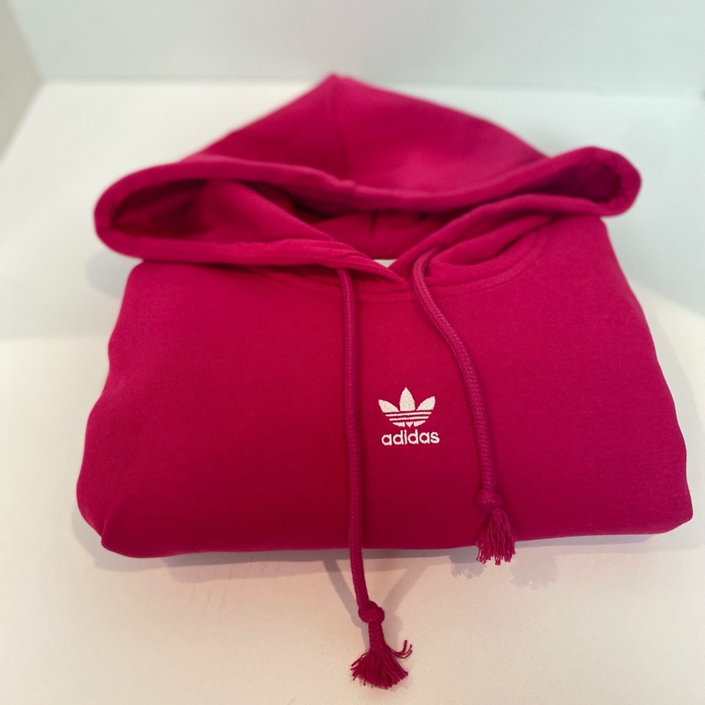 Adidas Orignials Essentials Hoodie Bold Pink Size Small